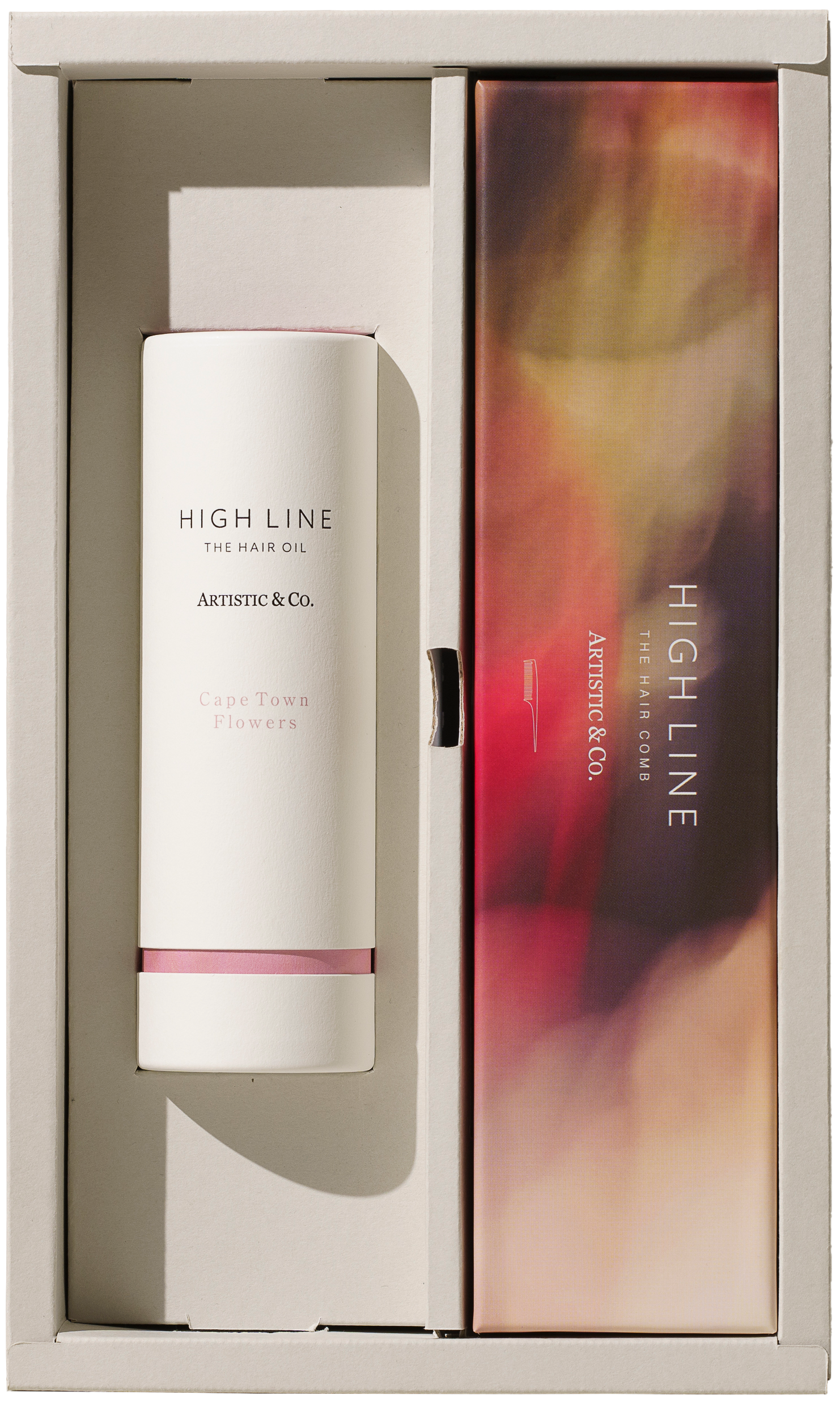 ハイライン ザ ヘアケアセット - テールコーム ゴールド & ヘアオイル -